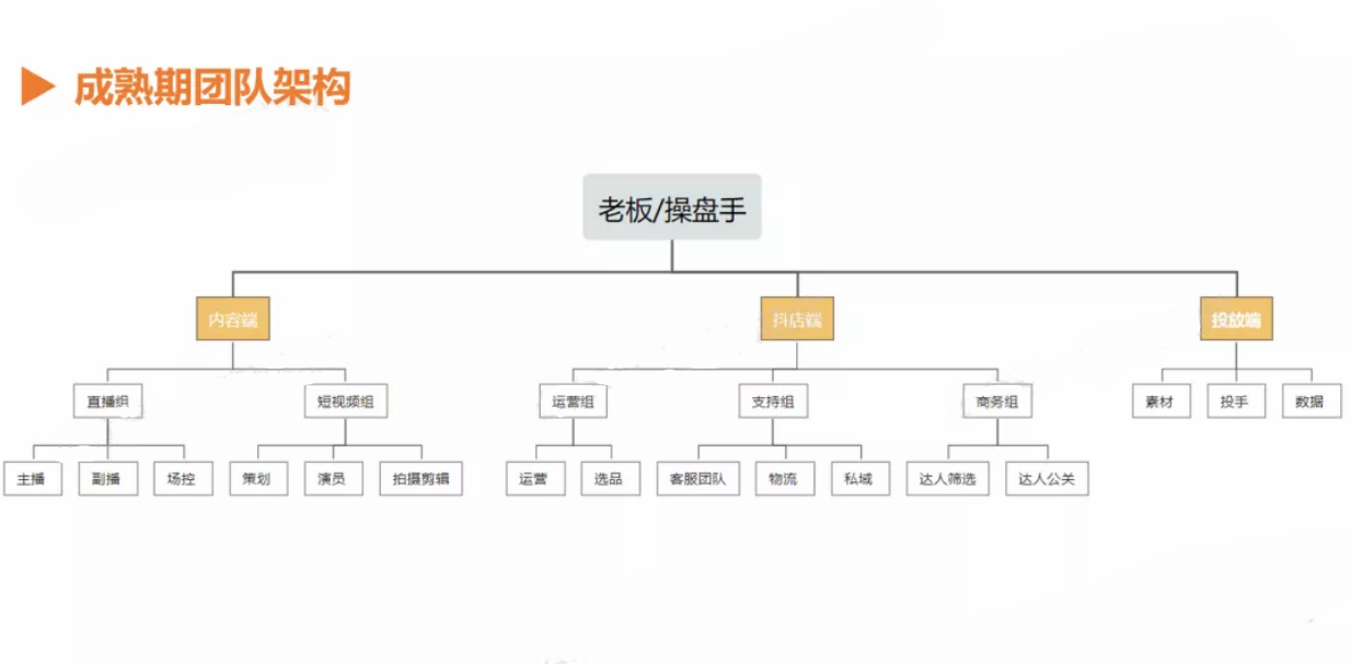 如何組建直播帶貨團隊？需要幾人？直播帶貨團隊架構(gòu)圖